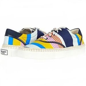 Kate Spade Women Size 7.5 Lace Up Espadrille Sneakers